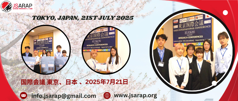 JSARAP Internation Conference in Tokyo, Japan, July 21, 2025