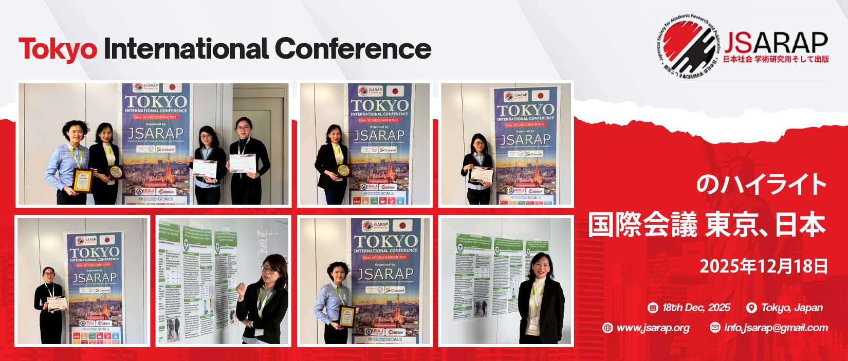JSARAP Internation Conference in Tokyo, Japan, December 18, 2025